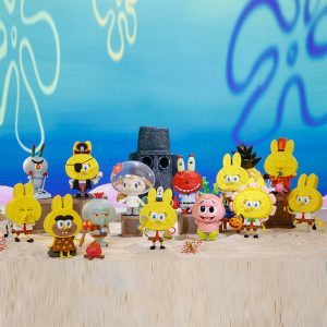 Figura Labubu × Bob Esponja - Patricio X Yaya