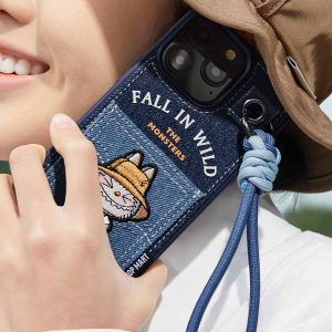 Funda con Lanyard Labubu – Serie Fall In Wild