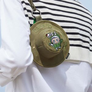 Mini Bolso de Sombrero Labubu Cactus – Serie Fall In Wild