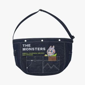 Bolso Mensajero de Mezclilla Labubu – Serie Fall In Wild