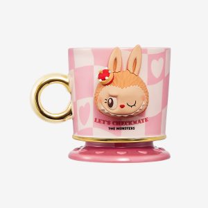 Taza Labubu Azul y Rosa – Serie Let’s Checkmate