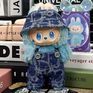 Conjunto Graphic Denim para Labubu – Azul Atrevido con Estilo Urbano