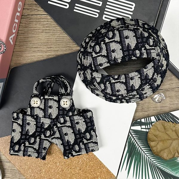 Conjunto Texturizado Negro y Marfil para Labubu – Estilo Artesanal y Chic - Imagen 2