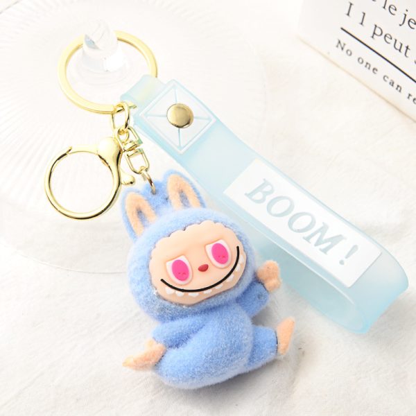 Llavero Labubu kawaii de peluche con colores brillantes y diseño exclusivo - Imagen 2
