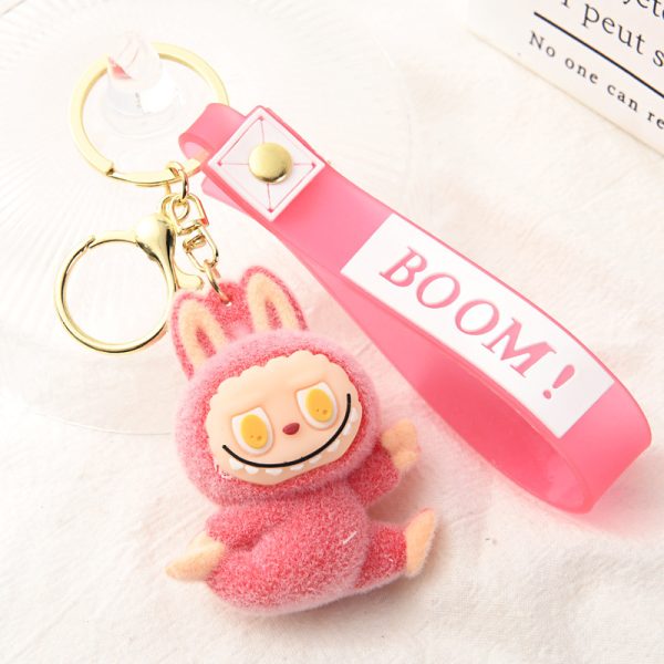 Llavero Labubu kawaii de peluche con colores brillantes y diseño exclusivo - Imagen 3