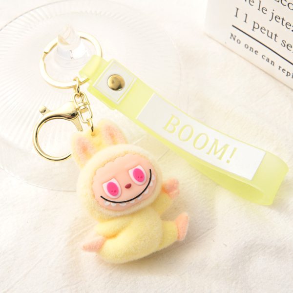 Llavero Labubu kawaii de peluche con colores brillantes y diseño exclusivo - Imagen 5