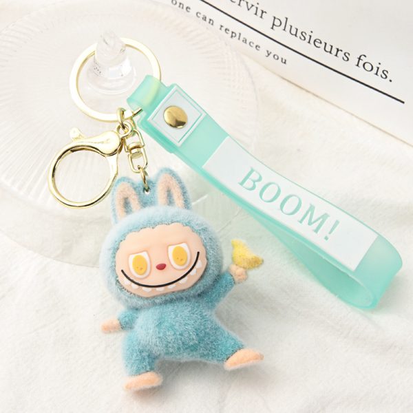 Llavero Labubu de peluche kawaii con diseño mini y colores variados - Imagen 5