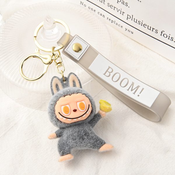 Llavero Labubu de peluche kawaii con diseño mini y colores variados - Imagen 2