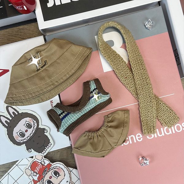 Conjunto de Invierno Elegante para Labubu – Estilo Kawaii Chic - Imagen 2