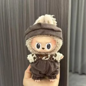 Traje Vintage Marrón para Labubu – Edición Clásica y Acogedora