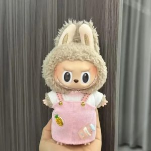 Traje Peto Rosa Piña para Labubu – Edición Dulce Kawaii