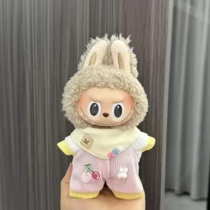 Disfraz Rosa Pastel con Cerezas para Labubu – Edición Dulzura Kawaii