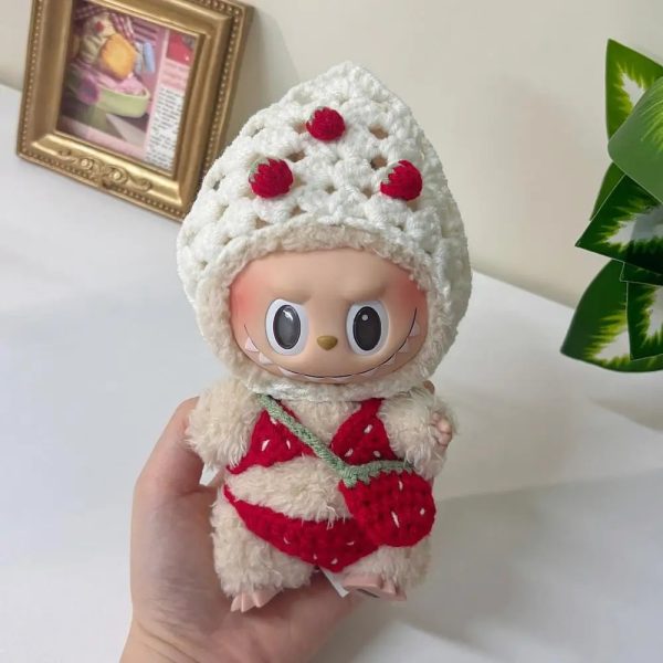 Labubu Pink Spring Dungarees – Edición Primavera con Sombrero de Orejas de Conejo - Imagen 3
