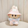 Traje Rosa Pastel para Labubu – Edición Kawaii con Osito y Sombrero de Conejitos