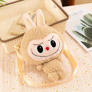 Bolso de peluche Labubu conejo – accesorio kawaii y figura de colección