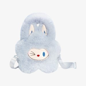Bolso de Peluche Azul Kawaii – Mochila Conejito Suave y Adorable