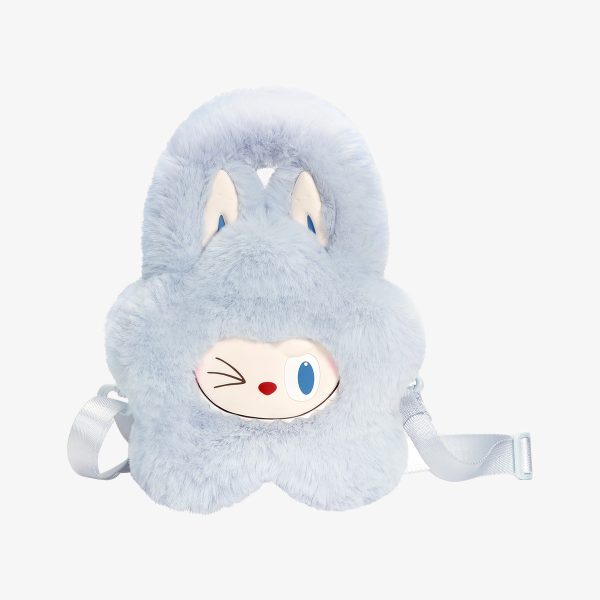 Bolso de Peluche Azul Kawaii – Mochila Conejito Suave y Adorable