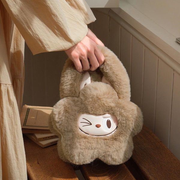 Bolso de Peluche Kawaii Marrón – Mochila con Diseño Conejito Adorable