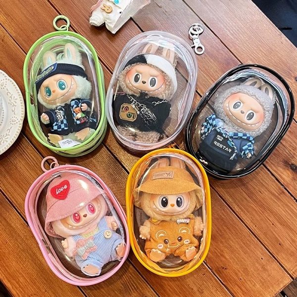 Estuche Transparente de Protección para Muñeca Labubu