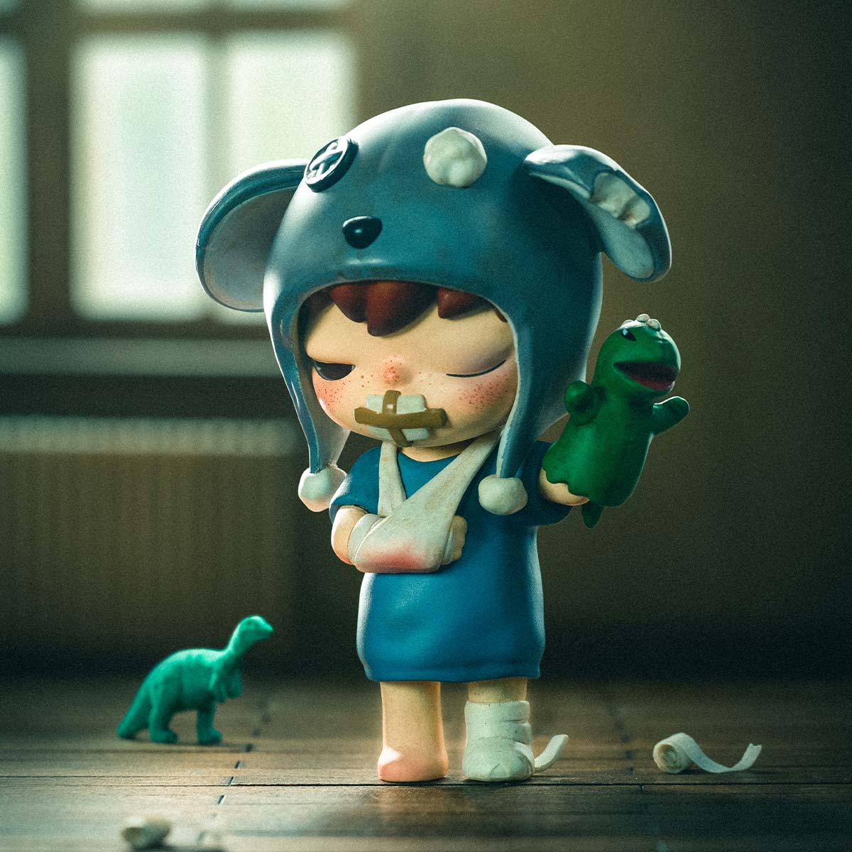 Hirono Mime Series | Figuras artísticas de diseñador en caja sorpresa – Colección de arte y emociones - Imagen 5