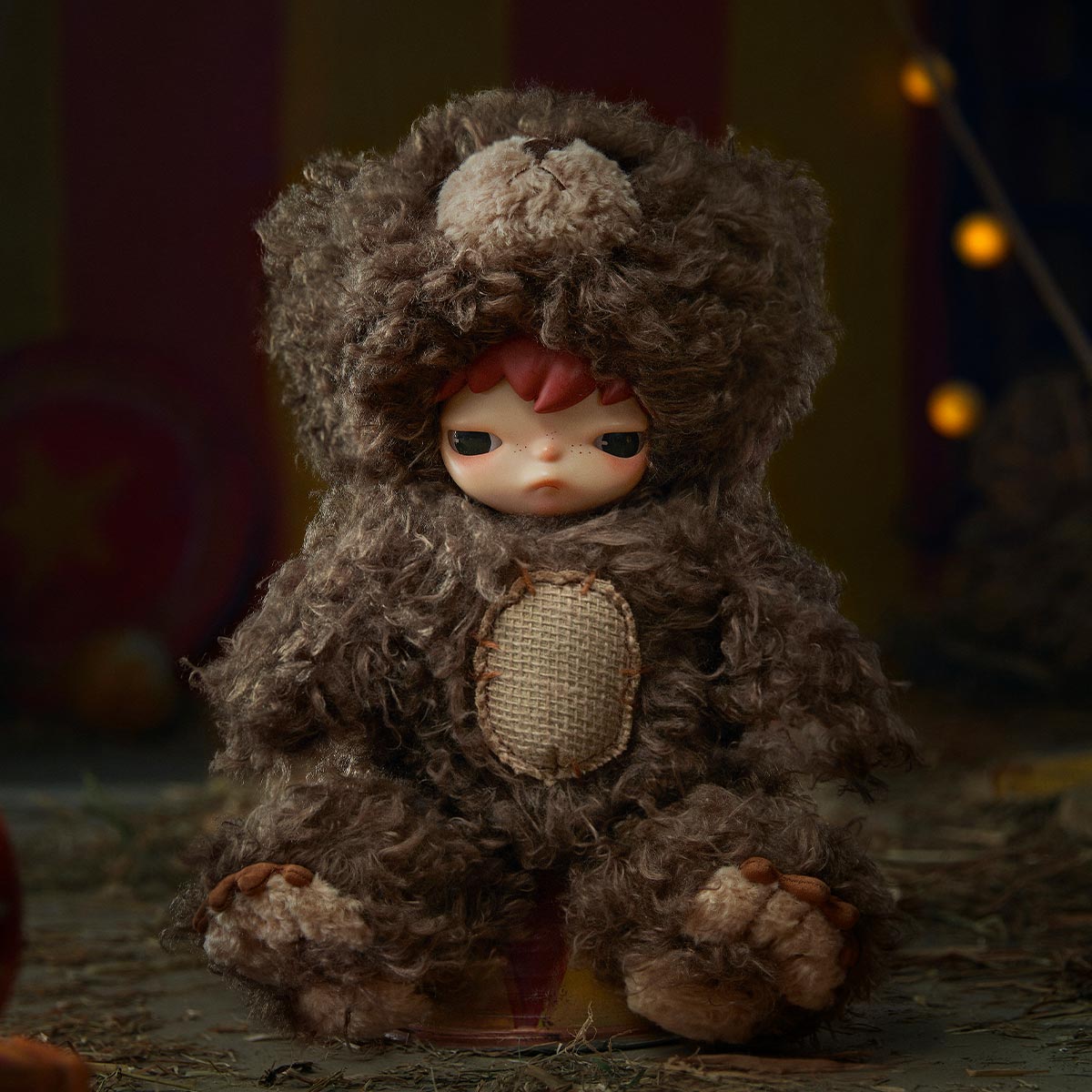 Hirono Bear Vinyl Plush Doll | Muñeco de peluche artístico de diseñador – 38 cm - Imagen 7