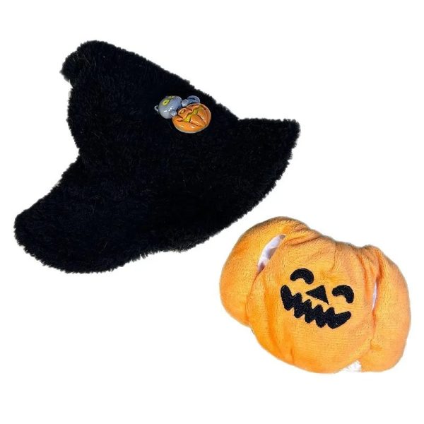 Disfraz de Calabaza de Peluche para Labubu – Accesorio de Colección Edición Halloween - Imagen 3