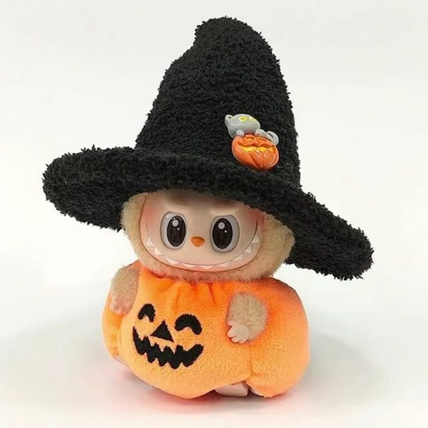 Disfraz de Calabaza de Peluche para Labubu – Accesorio de Colección Edición Halloween - Imagen 2