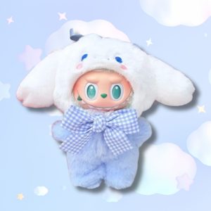 Peluche Labubu × Sanrio Cinnamoroll – Edición Kawaii Pastel de Colección