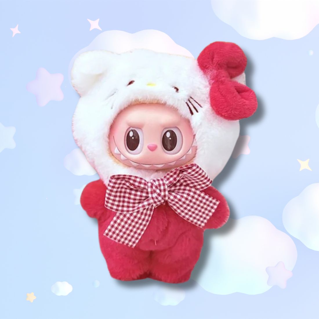 Peluche Labubu × Sanrio Hello Kitty – Edición Kawaii Icónica de Colección