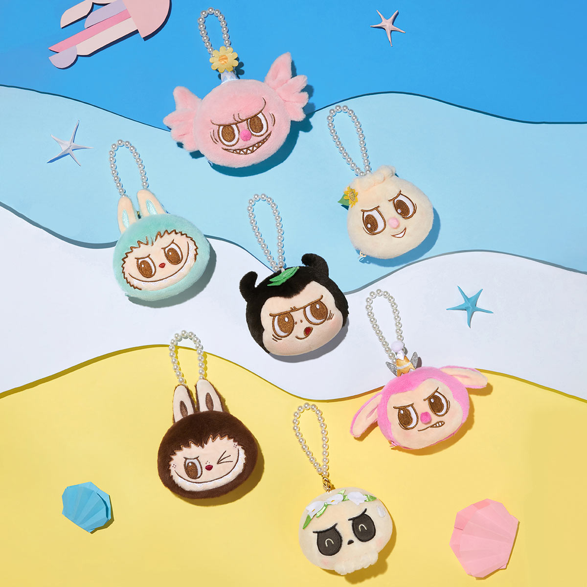 The Monsters Party – Peluches reversibles Blind Box | Llavero coleccionable kawaii de diseño - Imagen 4