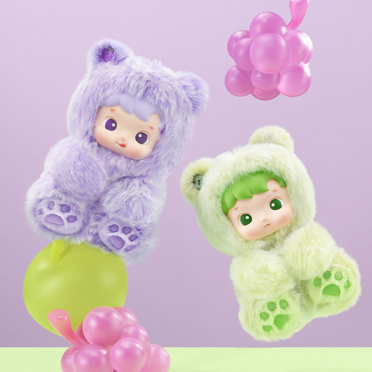 HACIPUPU Gummy Bear Series – Colgantes de peluche vinilo Blind Box | Figuras coleccionables kawaii - Imagen 4