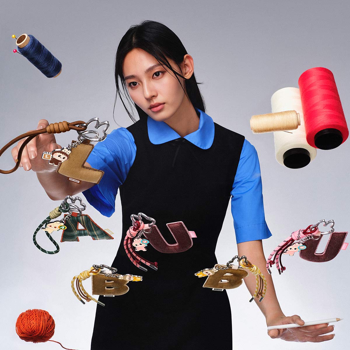 Caja Sorpresa Colgantes Labubu Letras N–Z – Serie Pin for Love | Colección Oficial Labubu - Imagen 5