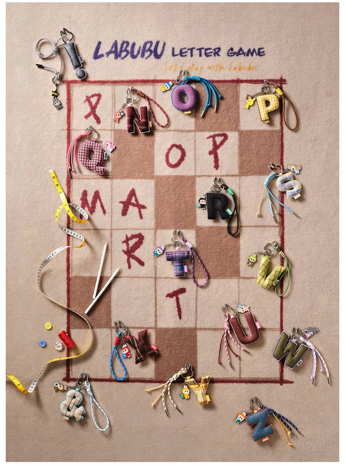 Colgante Labubu Letra “N” – Serie Pin for Love | Edición Coleccionable Oficial - Imagen 6