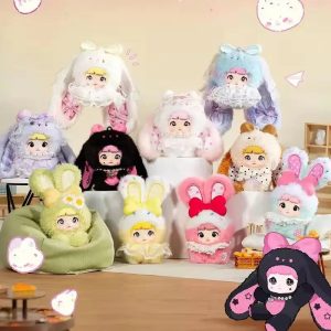 Nommi Sweetheart Bunny Series – Figuras coleccionables Blind Box | Muñecas de peluche y vinilo kawaii