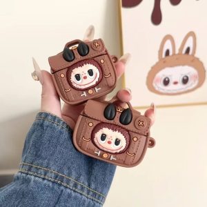 Funda protectora Labubu para AirPods (1/2/3/Pro/Pro2/Pro4) – Carcasa de silicona antigolpes con diseño coleccionable