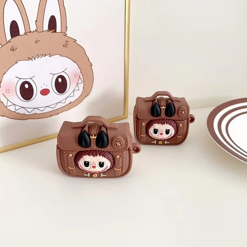 Funda protectora Labubu para AirPods (1/2/3/Pro/Pro2/Pro4) – Carcasa de silicona antigolpes con diseño coleccionable - Imagen 4