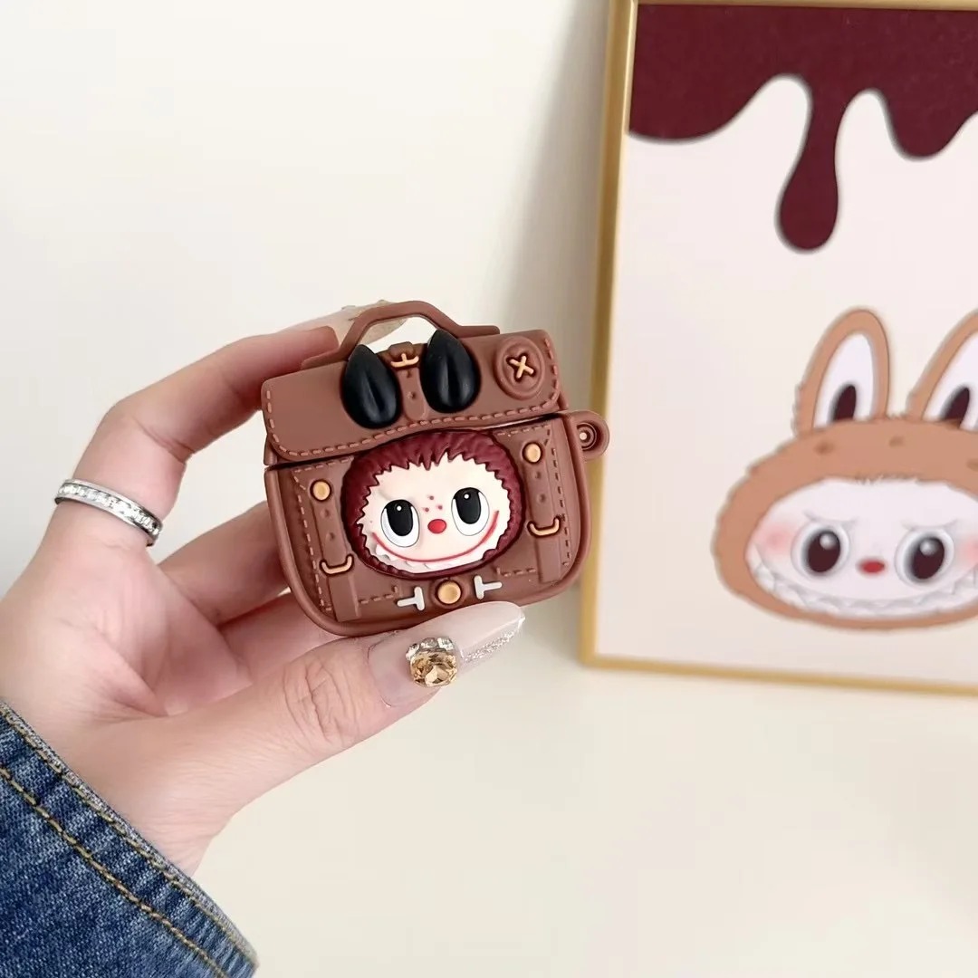 Funda protectora Labubu para AirPods (1/2/3/Pro/Pro2/Pro4) – Carcasa de silicona antigolpes con diseño coleccionable - Imagen 2