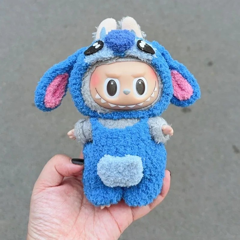 Disfraz de Peluche Labubu × Stitch – Traje Azul Suave Inspirado en el Alien más Adorable - Imagen 2