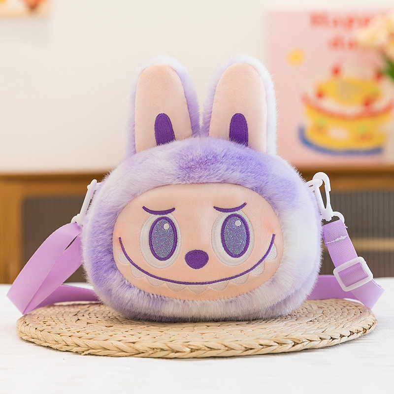 Bolso de peluche Labubu – Diseño Big Into Energy Bunny (22 cm)