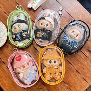Estuche Transparente de Protección para Muñeca Labubu